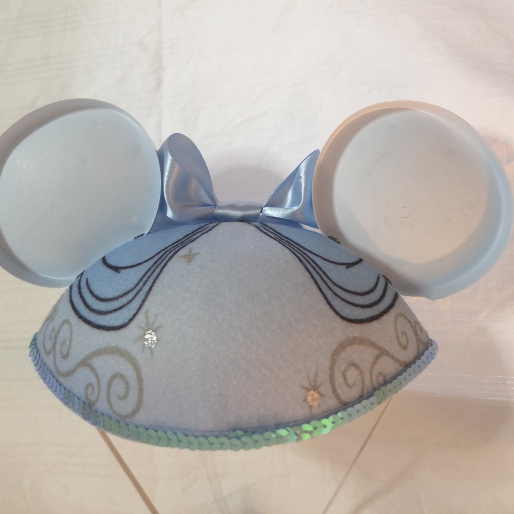 Blue Disney Kids Cinderella Mouse Ears Hat - Picture 5 of 6